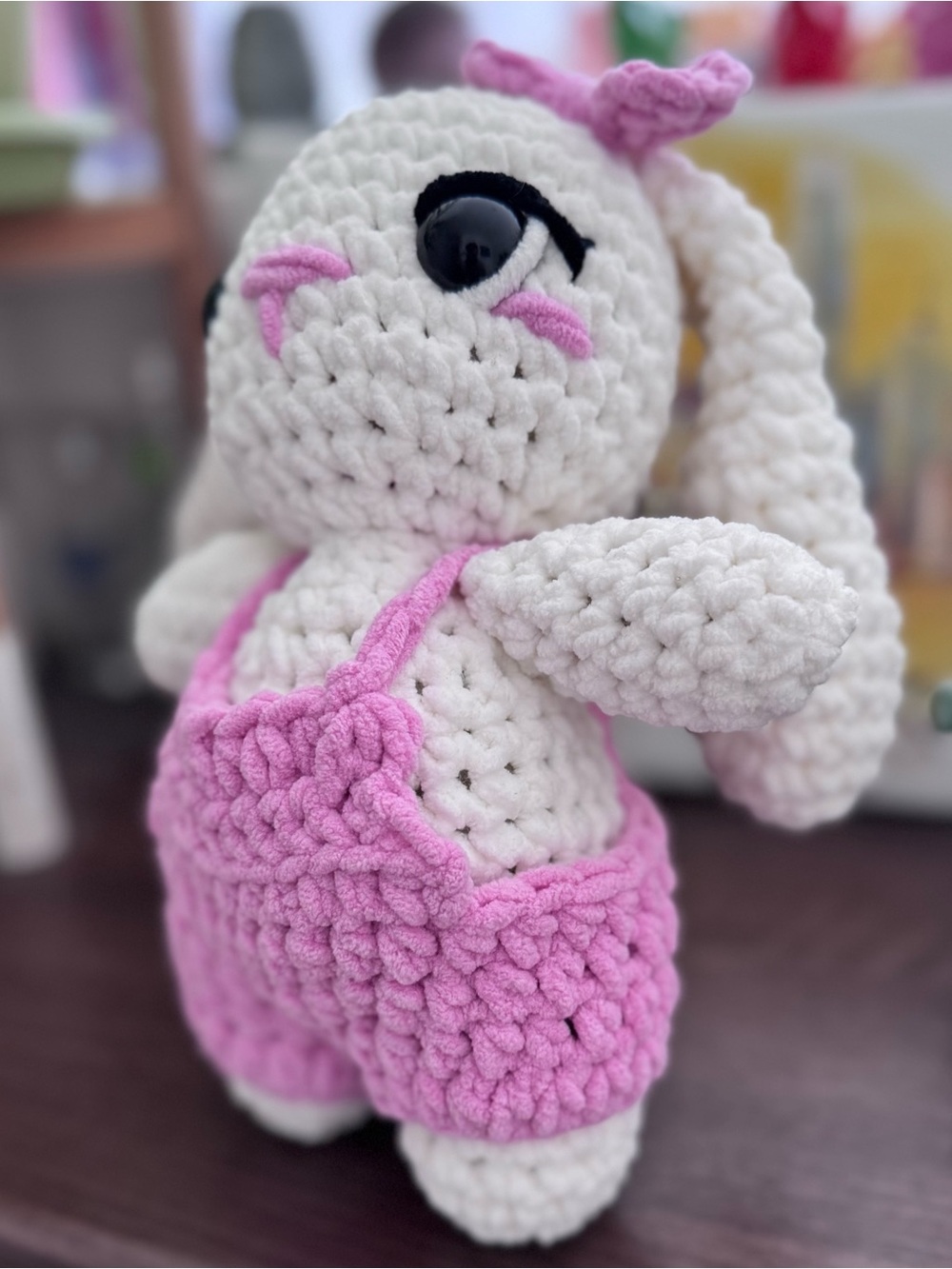 Super Cute ‘Hazel’ The Bunny Crochet, Handmade Crochet Decor Gift - Picture 3 of 7